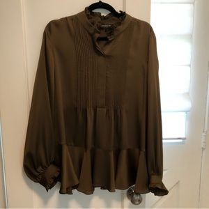 Lafayette 148 Large Silk Blouse Never Worn